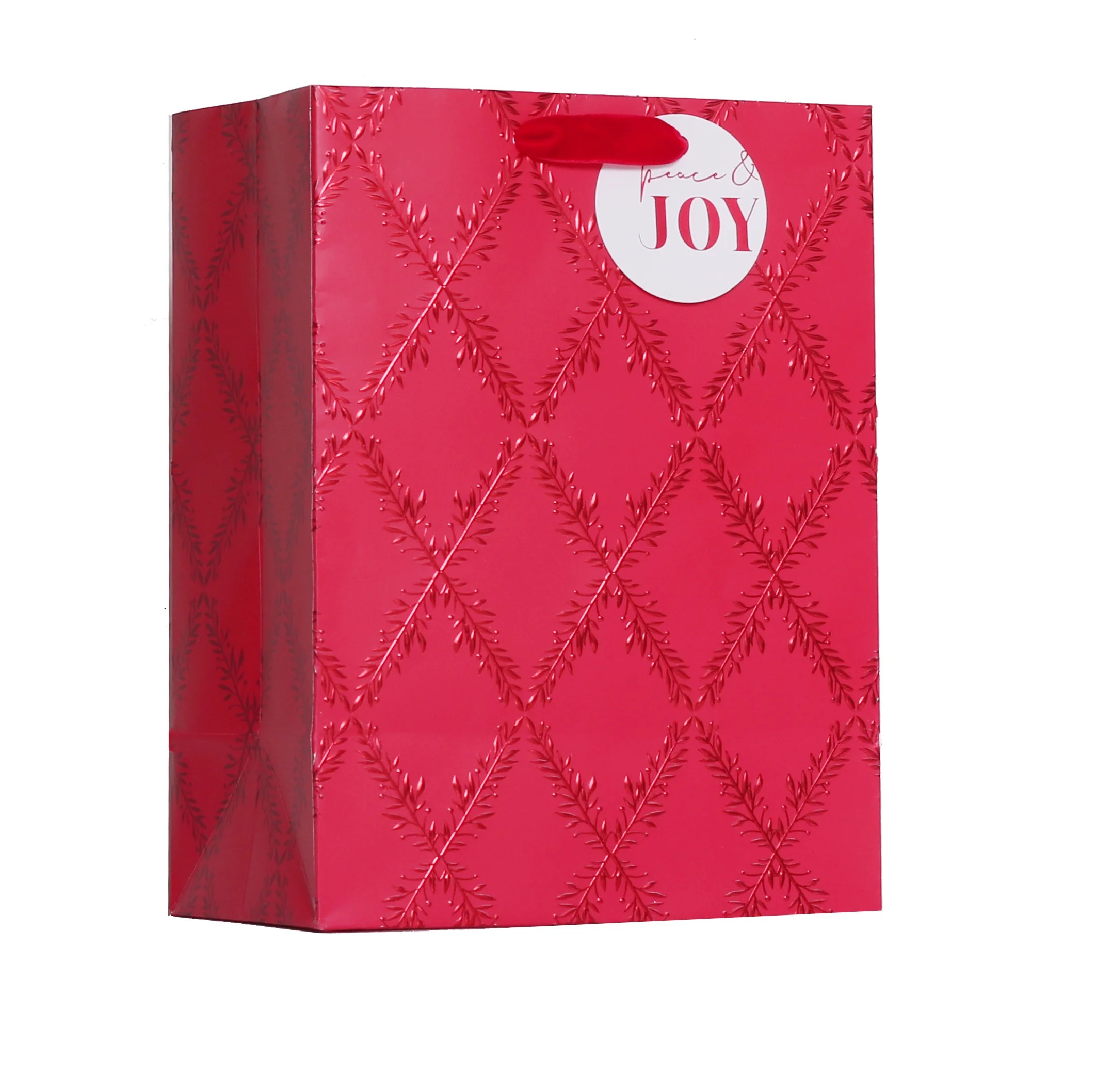 Medium Red Christmas Gift Bag (7.5" x 9.875") by My Texas House | Walmart (US)
