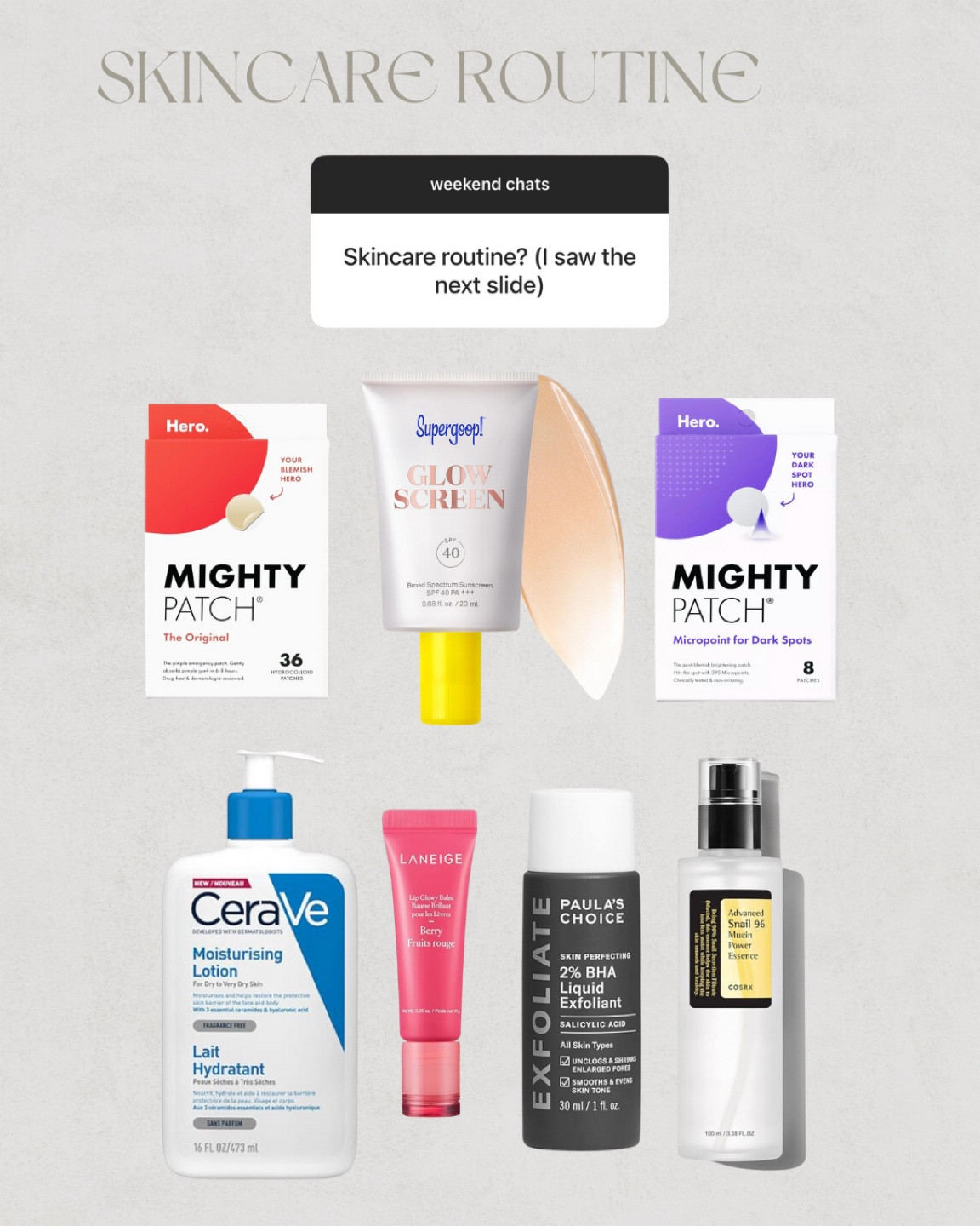 My current skincare routine 🛀🏻

Skincare | beauty finds

#LTKbeauty #LTKfindsunder50 #LTKitbag