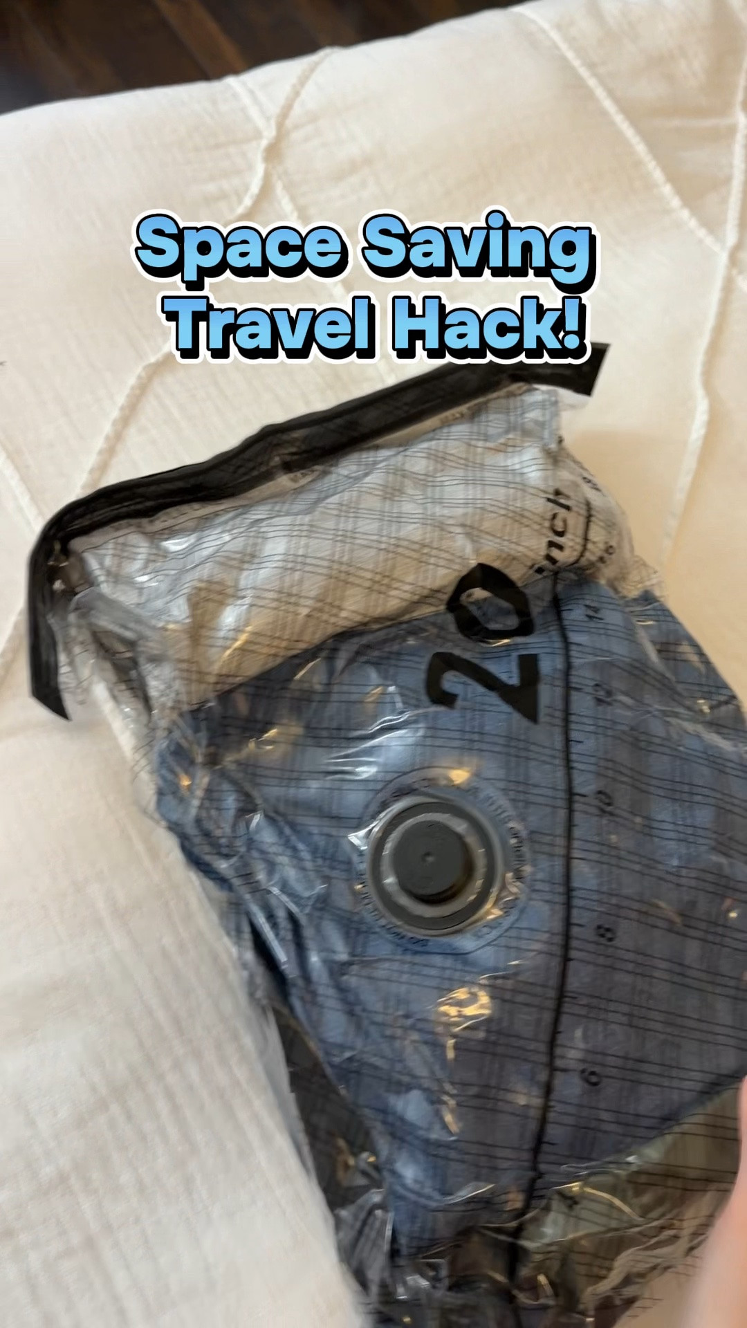 Travel hack!  ✈️ I’ve been a little MIA lately because I’ve been busy prepping for a West Coast trip! These vacuum compression bags are one of my favorite packing finds. 🧳 The mini vacuum is surprisingly small but powerful, making it easy to save so much space in a suitcase or carry-on. 👖 In this video, I fit 6 pairs of pants into one compressed bag and flattened them down enough to easily fit in my carry-on. Such a game changer for travel! 🙌🏻 On sale now and linked here. 🤗 #travelhack #amazonfind #traveltip

#LTKHome #LTKTravel #LTKSaleAlert