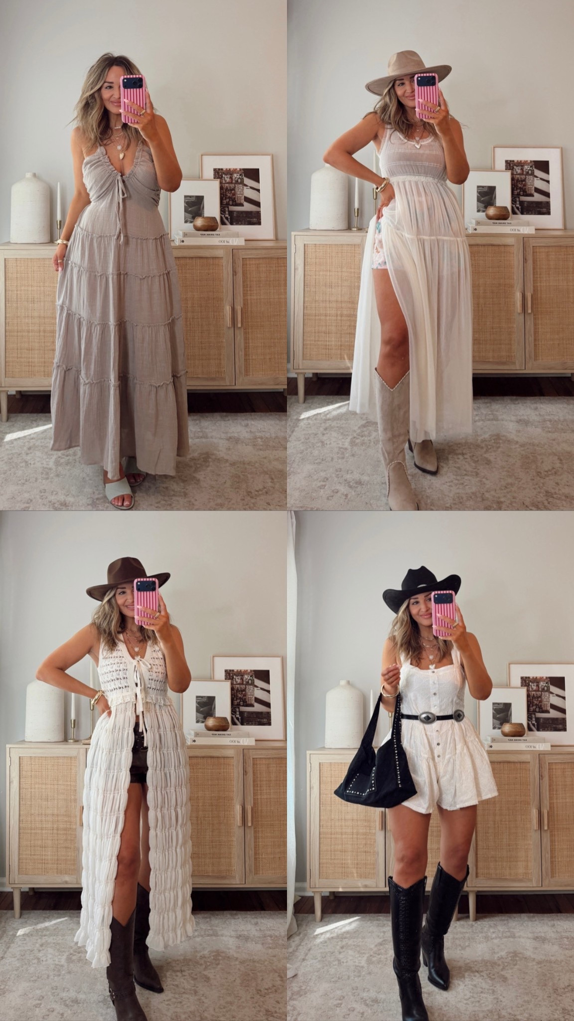 35% off with LEANN35 if expired use LEANN30 elevated modern cowgirl outfits 👢 effortless silhouettes, soft neutrals, and pieces you can actually style into your everyday wardrobe. wearing a size S tops, M bottoms in almost everything. size down in the blue romper, grey dress + denim vest. vici, western outfits, soft western romance haul 

#LTKootd #LTKFestival