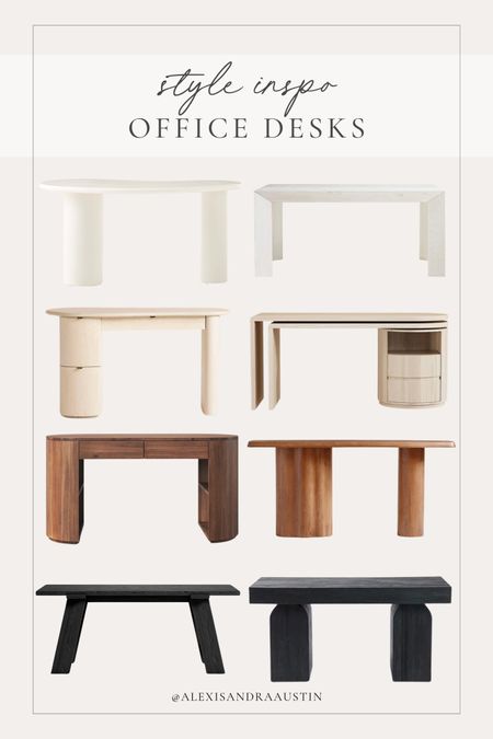 My favorite office desk finds! Loving the variety of styles and textures to create a statement desk piece

Home finds, spring refresh, office faves, furniture favorites, neutral office, work from home vibes, aesthetic office, natural wood desk, light and bright, CB2, Wayfair, Pottery Barn style, Crate and Barrel, Homary, shop the look!

#LTKstyletip #LTKSeasonal #LTKhome