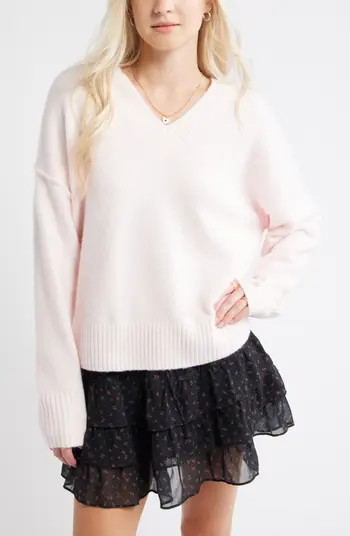 Oversize Cozy V-Neck Sweater | Nordstrom