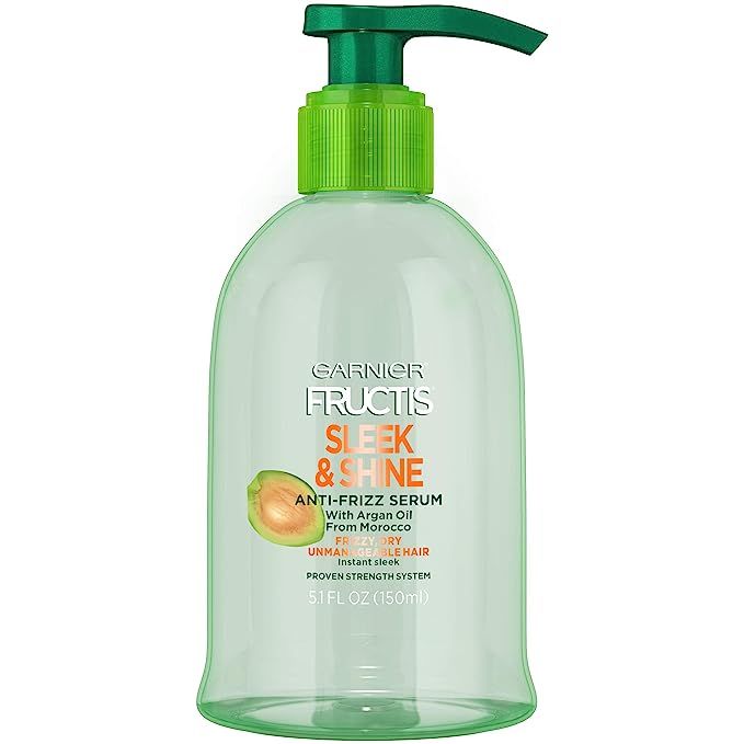 Garnier Fructis Sleek and Shine Anti-Frizz Serum, Frizzy, Dry, Unmanageable Hair, 5.1 fl; oz. | Amazon (US)