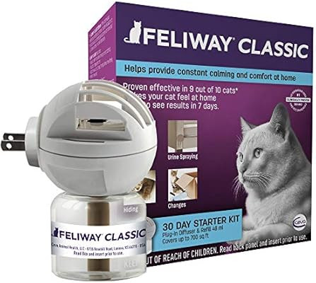 Feliway Classic Cat Calming Diffuser Kit for Cats (30 Day Starter Kit) - Reduce Problem Scratchin... | Amazon (US)