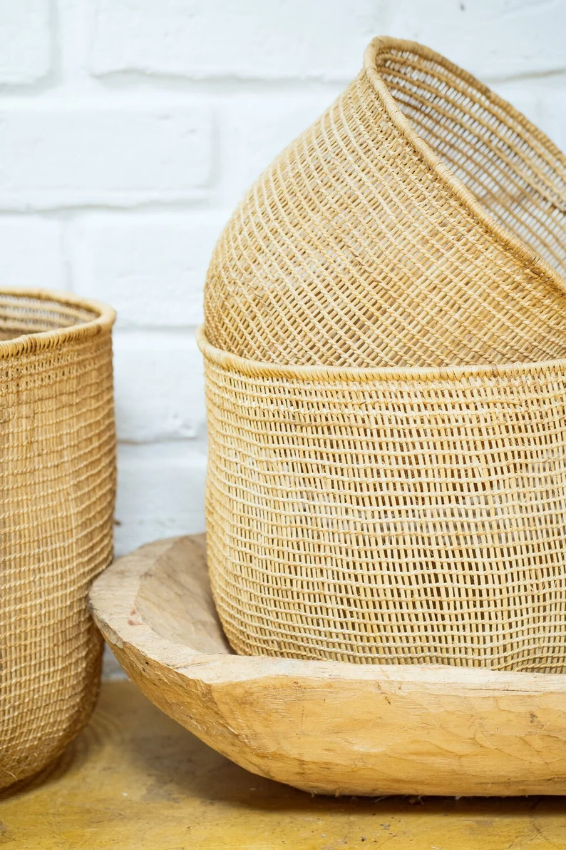 Liana Basket | Neutral Basket | Handwoven Basket | Fiber Basket | Storage Basket | Boho Basket | ... | Etsy (US)
