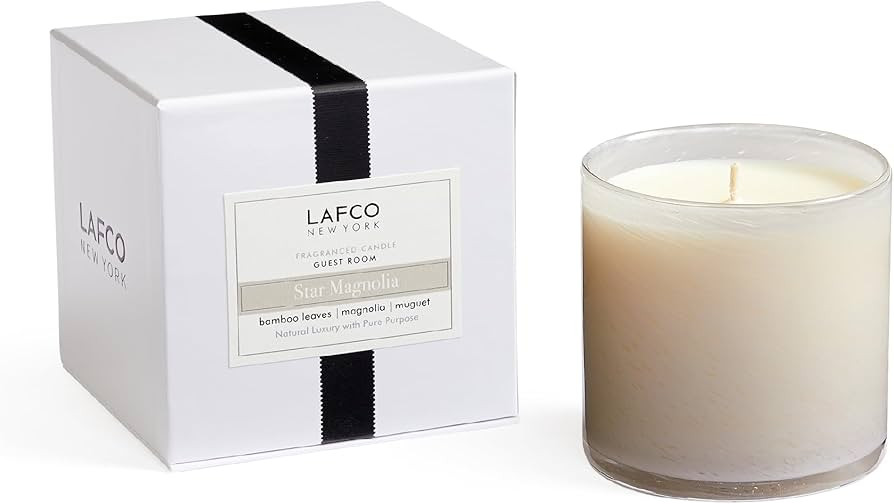 LAFCO New York Signature Candle, Star Magnolia - 15.5 oz - 90-Hour Burn Time - Reusable, Hand Blo... | Amazon (US)