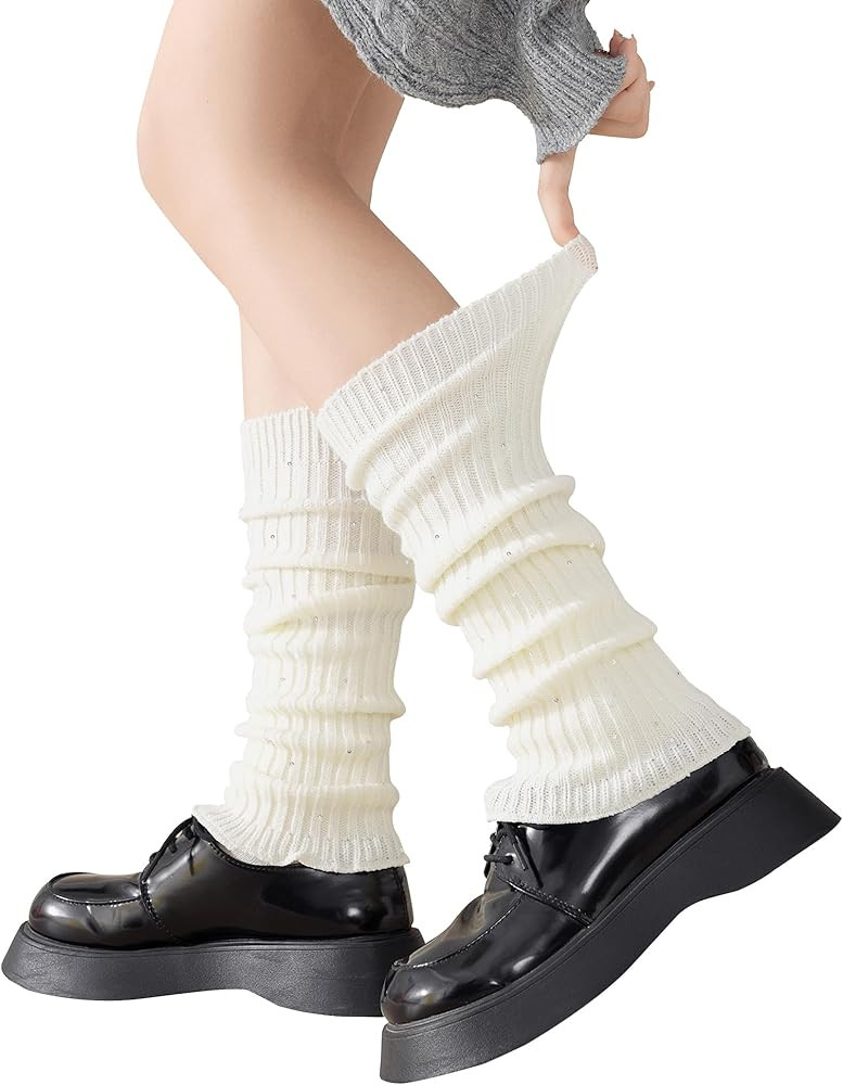 【Comfortable Fabric】: These knit leg warmers for women winter are crafted from 100% premium a... | Amazon (US)
