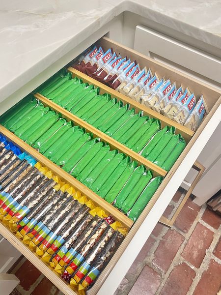 An organized snack drawer brings a little peace to the after-school chaos. Drawer dividers keep things in place and make restocking a breeze. Call us to schedule your pantry transformation!


#LTKfamily #LTKkids #LTKhome