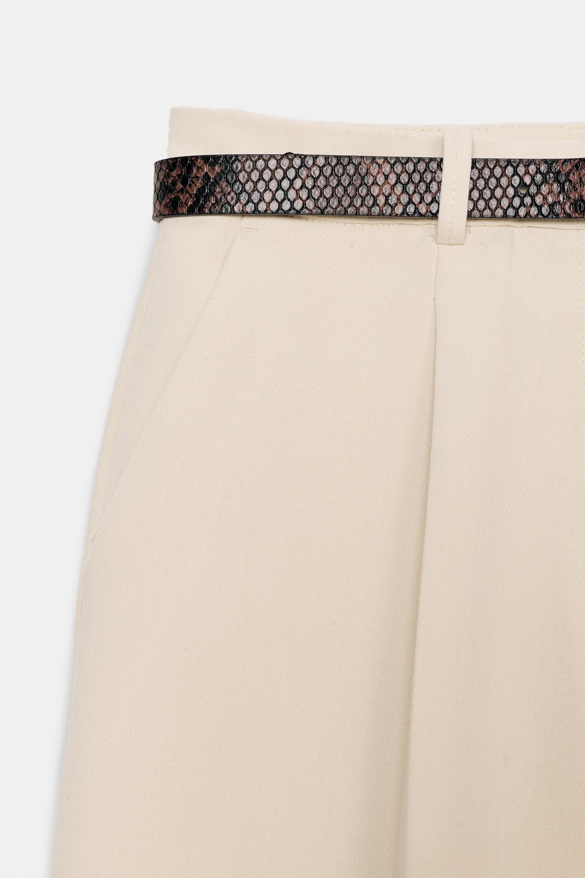 LONG BERMUDA SHORTS WITH BELT | Zara AU