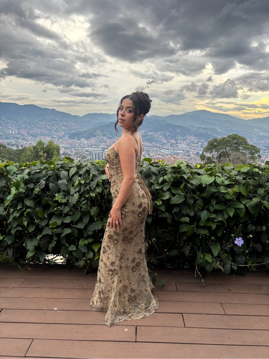 House Of Cb Naima Olive Bronzed Hand Beaded Corset Maxi Dress Limited Edition | Poshmark