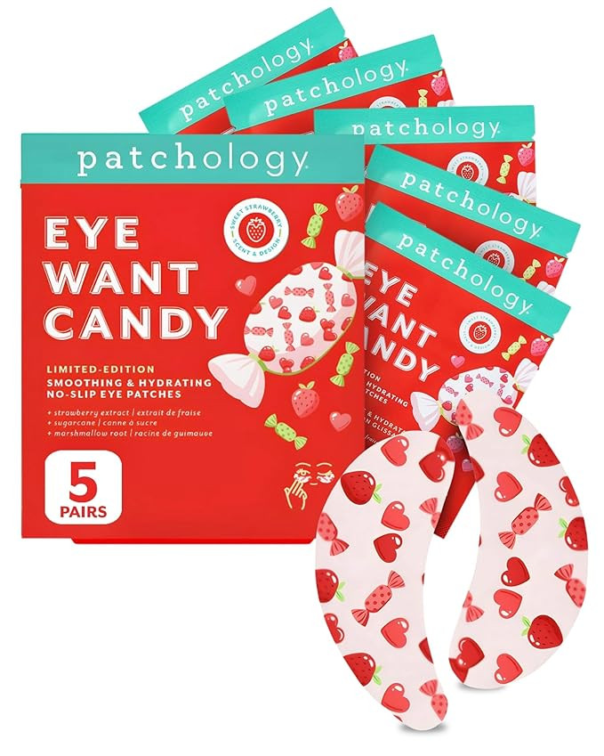 Patchology Eye Want Candy Under Eye Patches for Puffy Eyes, Dark Circles & Wrinkles – Hydrating... | Amazon (US)