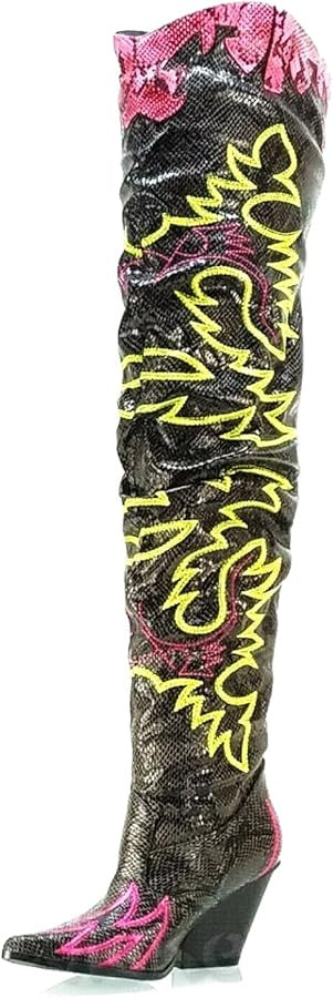 Cape Robbin Kelsey-21 Cowboy Boots Women, Over The Knee Western Cowgirl Boots with Chunky Block H... | Amazon (US)