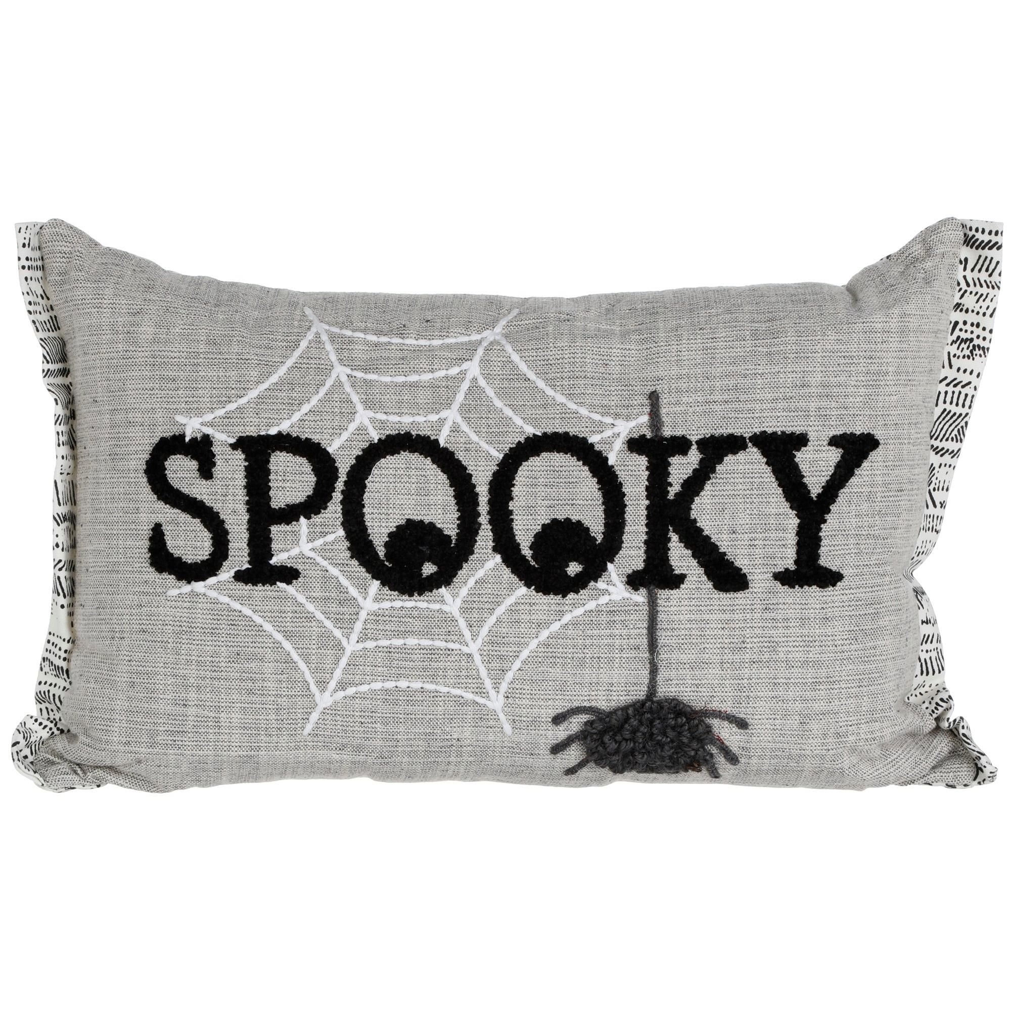 14x20 Decorative Spooky Throw Pillow - Grey-Grey-4178966171004   | Burkes Outlet | bealls