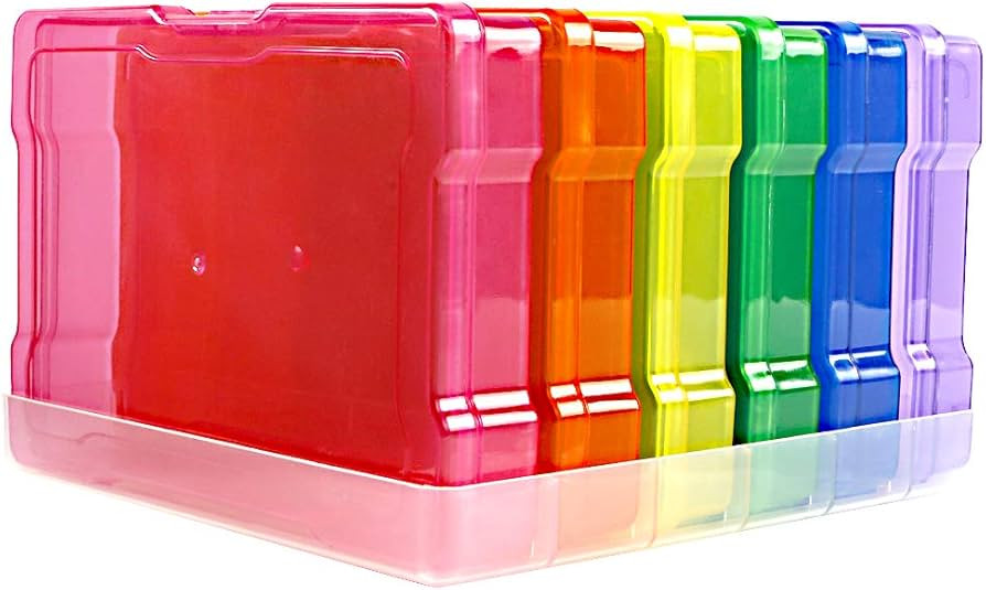 novelinks Transparent 4" x 6" Photo Storage Boxes - Photo Organizer Cases Photo Keeper Picture St... | Amazon (US)