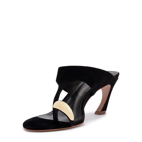 SCHUTZ Maisie Heeled Sandal, Black, 7 | Amazon (US)