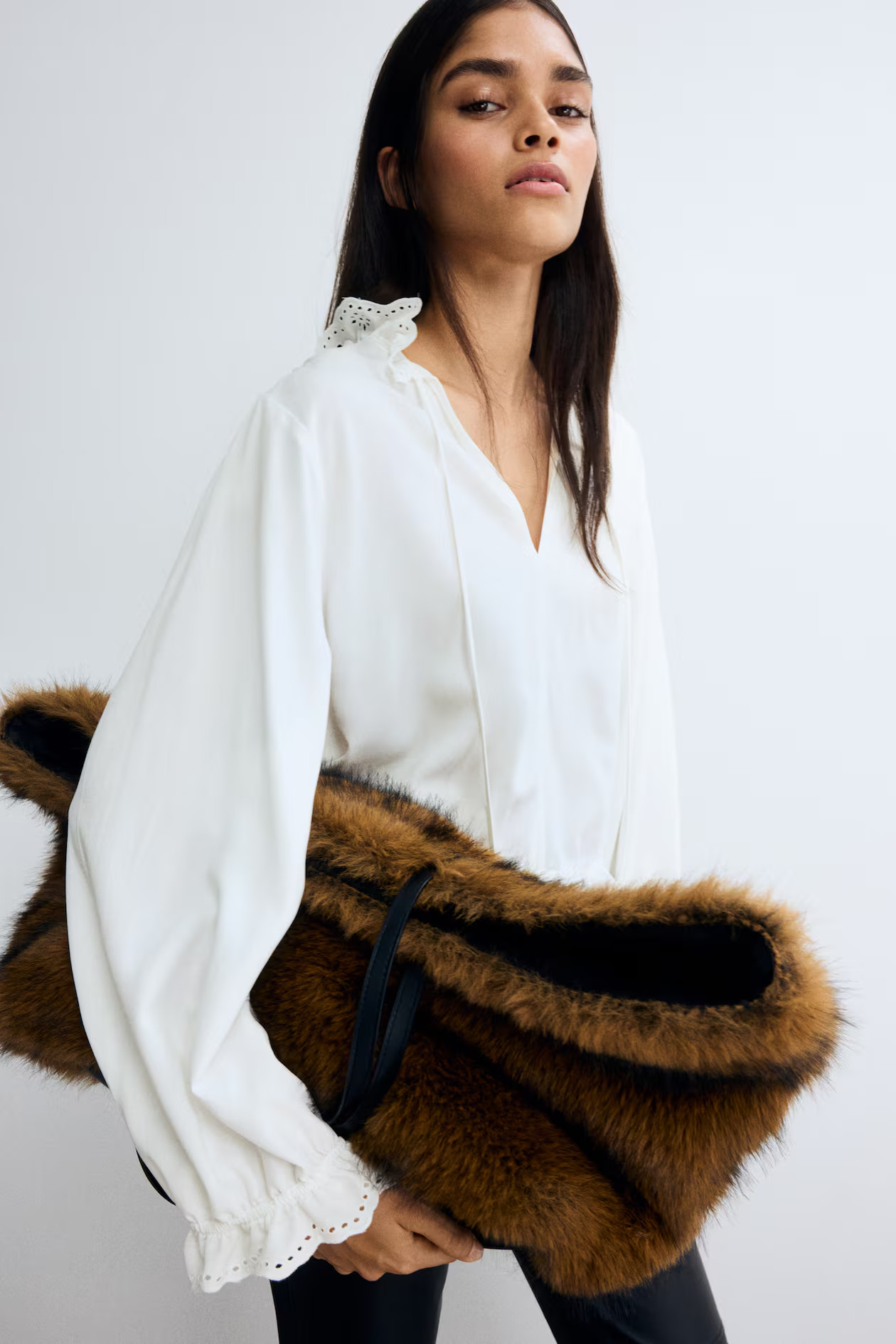 Frill-trimmed blouse | H&M (UK, MY, IN, SG, PH, TW, HK)