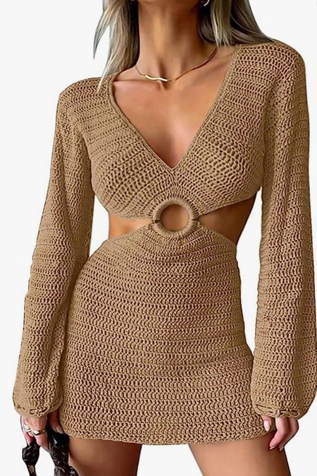 Amazon crochet swim coverup dress, crochet coverup, crochet dress, crochet mini dress

#LTKswim #LTKunder50 #LTKsalealert