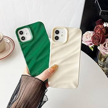 Caseative for iPhone 12 Case,Water Ripple Pattern Curly Wave Shape Soft Compatible with iPhone Ca... | Amazon (US)