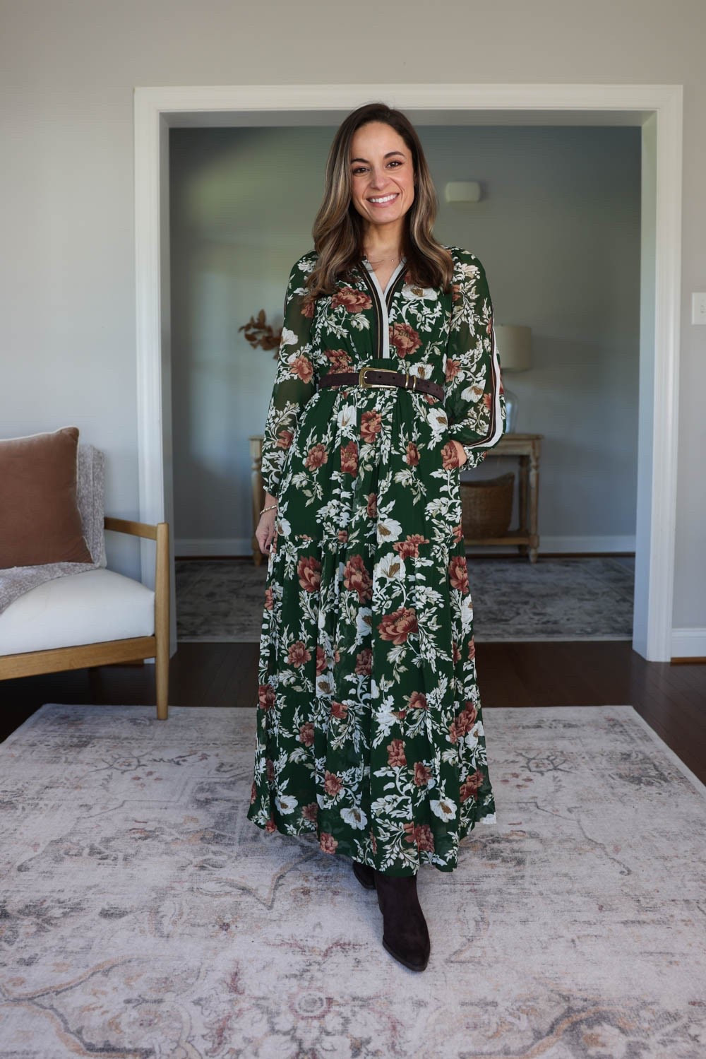 Tips for wearing knee high boots with mini, midi and maxi skirts and dresses for petites! 

Dress (Anthropologie): petite xxs 
Boots: true to size 15” shaft in a size 5 at the highest point, 14” at the knee 

For size comparison, I’m 4’10” 105lbs. My measurements are 32”, 24”, 36”. I typically wear petite xxs/00/24 and have a 25” ankle inseam and a 27.5-28” full length inseam.

#LTKPetite