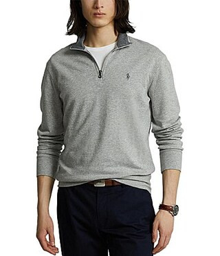 Polo Ralph Lauren Luxury Jersey Quarter-Zip Pullover - S | Dillards