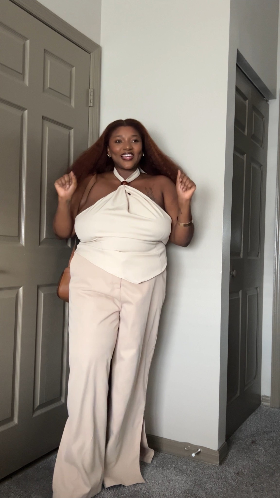 monochromatic beige outfit for plus size girlies

#LTKPlusSize