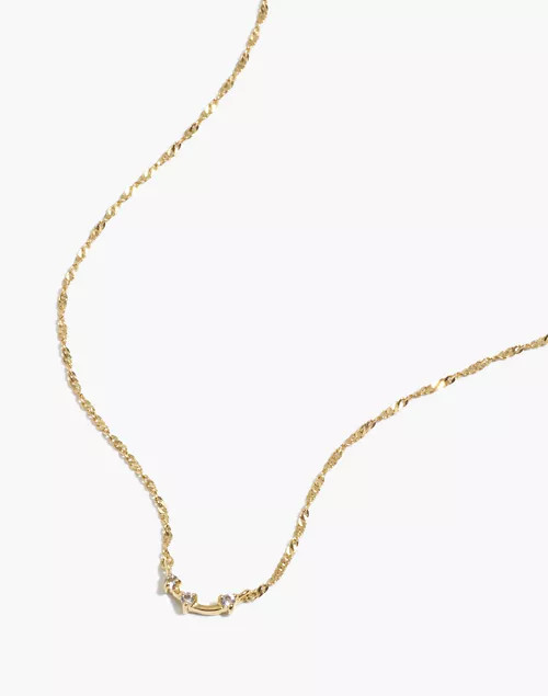 Delicate Collection Demi-Fine White Topaz Gemline Necklace | Madewell