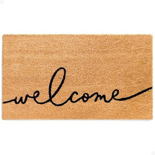 THEODORE MAGNUS Door Mat – Coir Doormat for Outdoor Entrance, Durable Welcome Mat with Non-Slip... | Amazon (US)