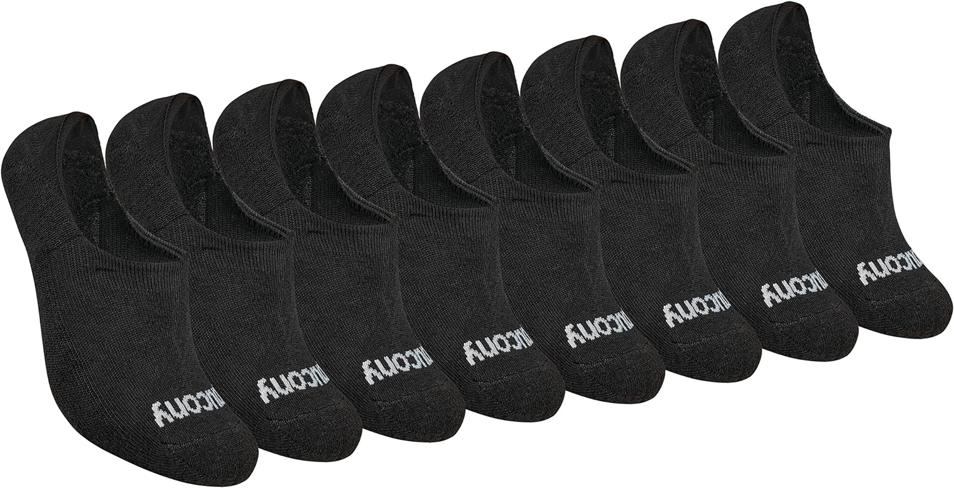 Saucony Women's No Show Cushioned Invisible Liner Socks, Available in S-L (8, 16 Pairs) | Amazon (US)