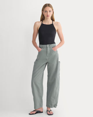 Everlane Way-High� Utility Jean In Agave Green, Size 25, Cotton | Everlane