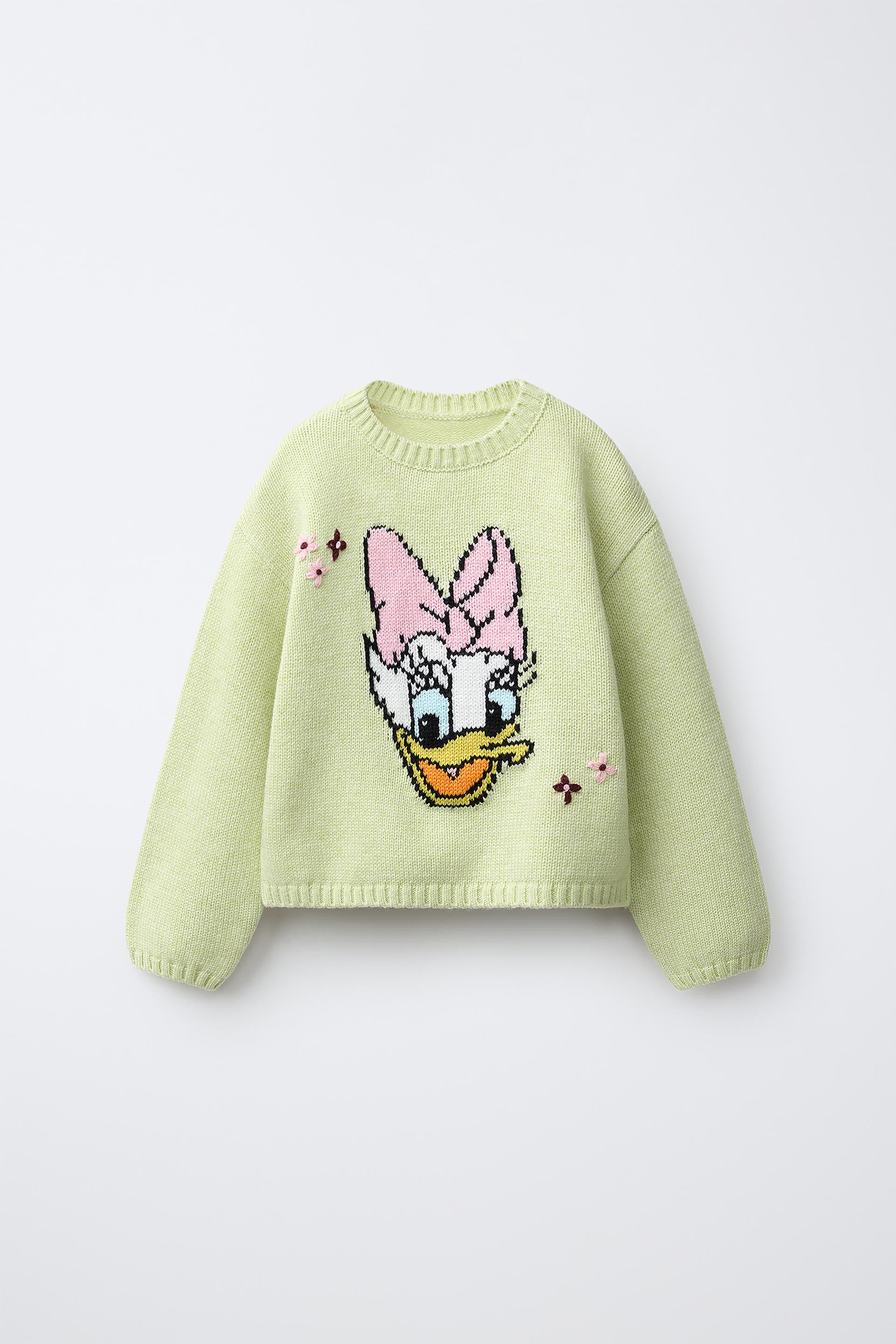 Zara - Daisy © Disney Wool-Blend Knit Jumper - Lime Green - 1½ Years (33,9 Inches) - Kids | Zara US