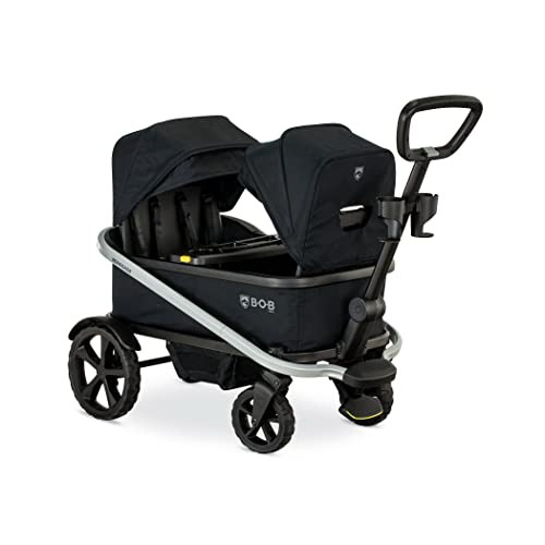 BOB Gear Renegade Canopy Stroller Wagon with 3 Seats, 5-Point Harness System, All-Terrain Tires, and Push and Pull Handle, Nightfall | Amazon (US)