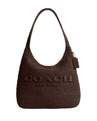 Brooklyn 34 Medium Shoulder Raffia Bag in Brown | Bloomingdale's (US)