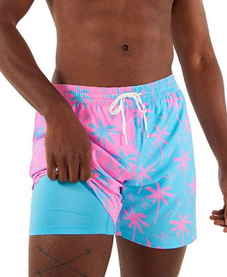 Men's The Prince Of Prints Quick-Dry 5-1/2" Swim Trunks with Boxer Brief Liner | Macy's