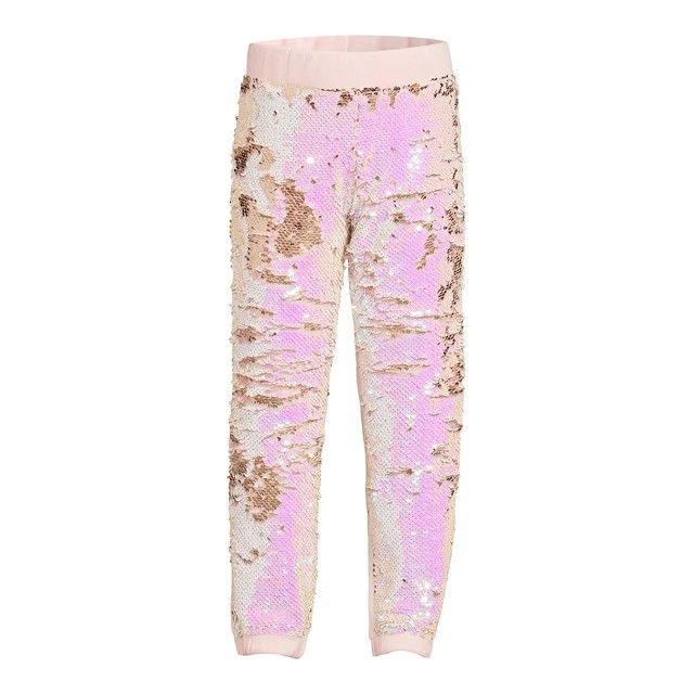 365 Kids by Garanimals Girls Sequin Jogger, Sizes 4-10 - Walmart.com | Walmart (US)