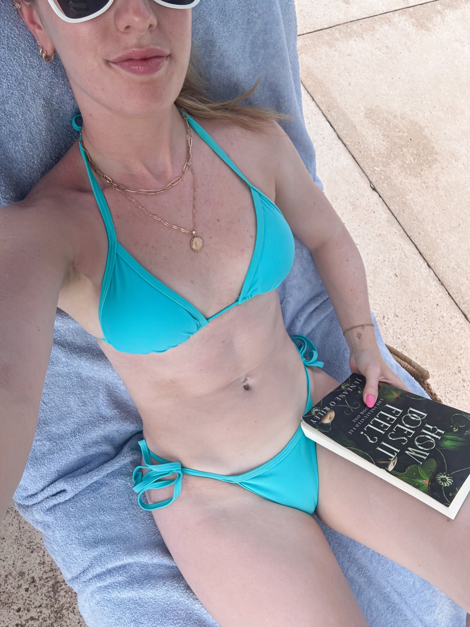 Wearing a small 

Vacation / swimsuit / swimwear / bikini / blue / Mexico 

#LTKSwim #LTKTravel #LTKPetite