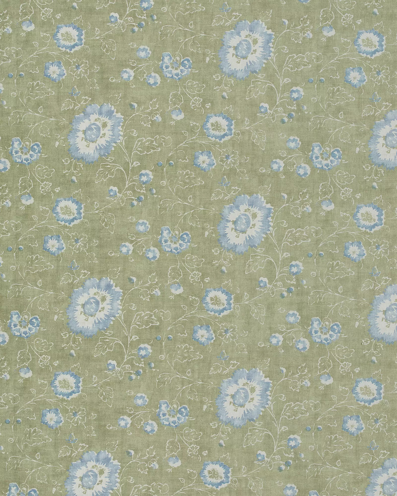 Windermere Linen Fabric Swatch - Olive | Serena and Lily