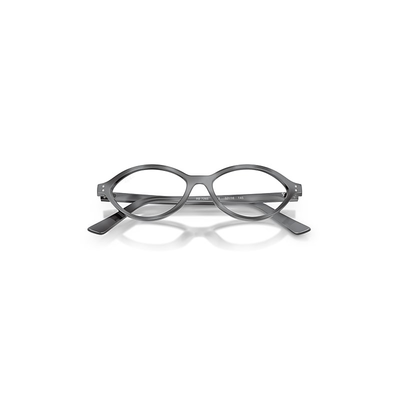 Ray-Ban Romy Optics Bio-based Optical Dark Grey Havana Frame Clear Lenses Polarized 54-16 | Ray-Ban (US)