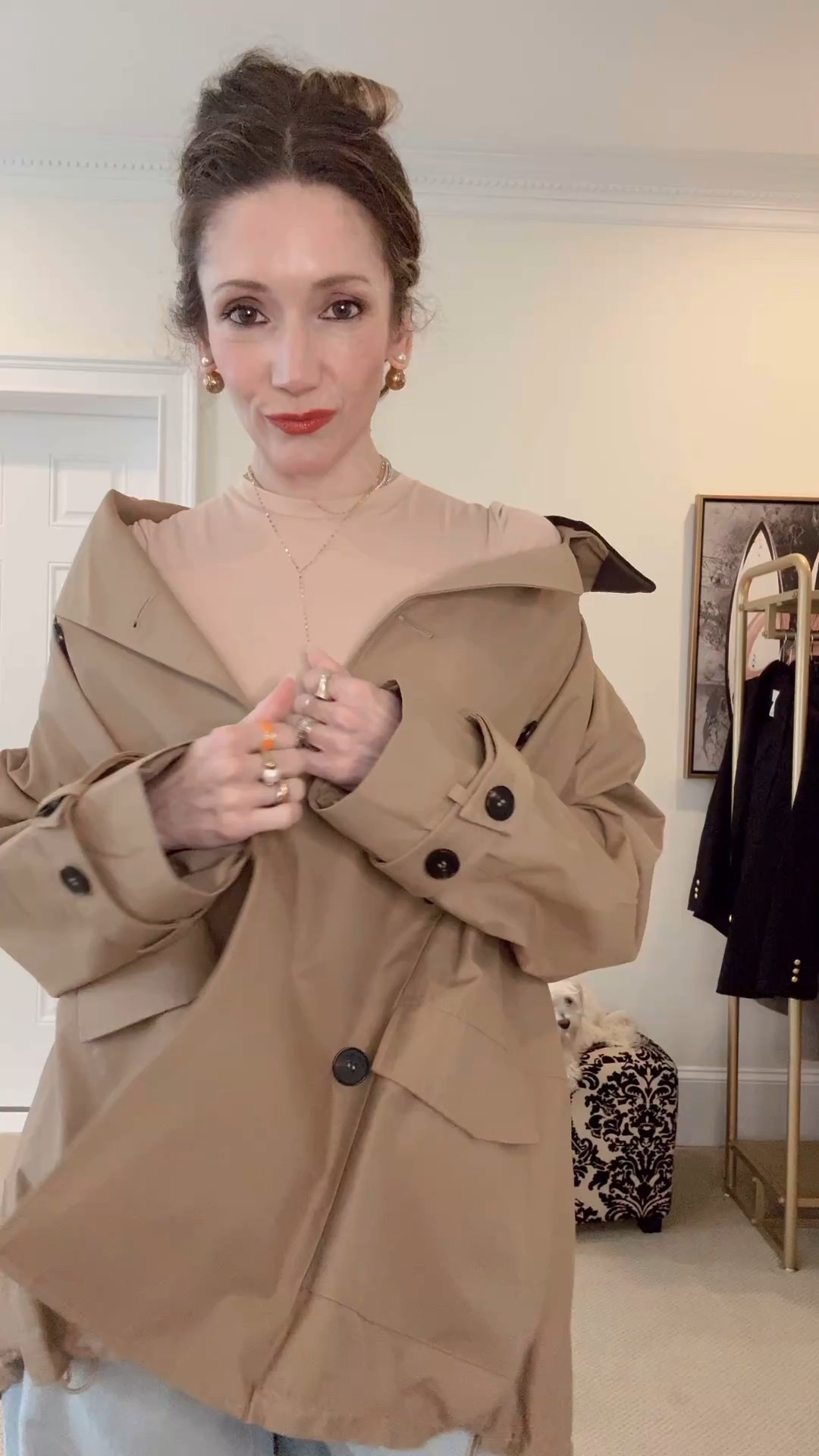 No more wires,
Bunching and under arm rolls! 
This bra is about 25! I forget I’m wearing it. Wearing a small, available in small thru 3x large! 34B- 44D 
Trench 15 % off with code HIZIBA15 

#LTKFindsUnder50 #LTKStyleTip #LTKWatchNow