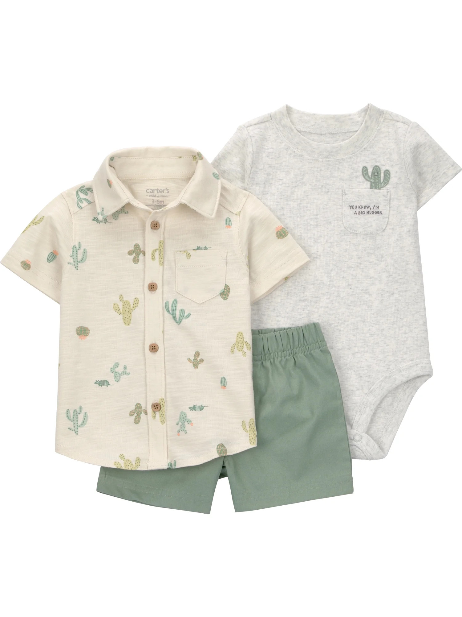 Carter's Child of Mine Baby Boy Outfit Set, 3-Piece, Sizes 0/3-24 Months | Walmart (US)