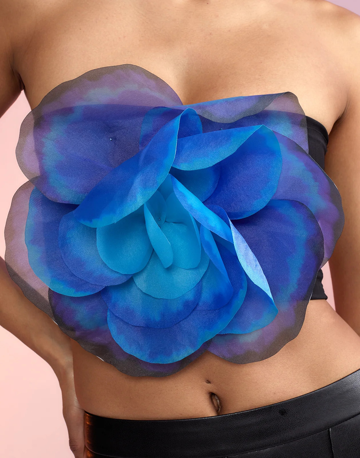 Organza Flower Bandeau Top | Cynthia Rowley