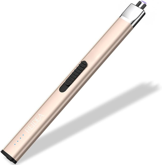 REIDEA Electric Lighter R1 Flat Candle Lighter, Windproof Flameless USB Rechargeable Arc Lighter ... | Amazon (US)