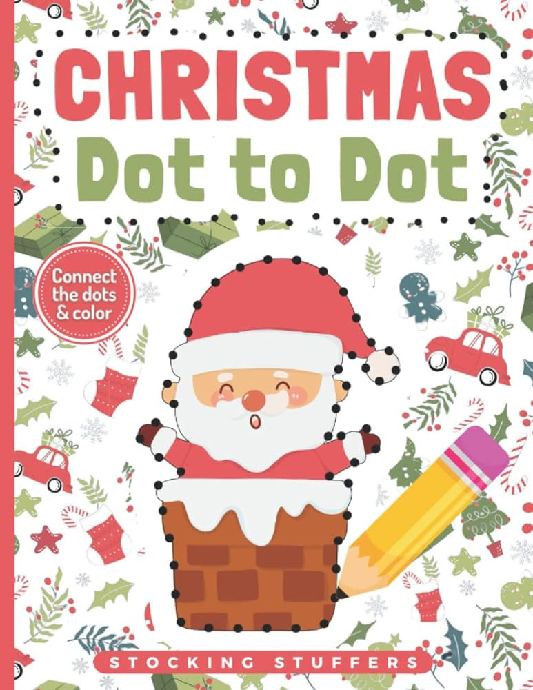 Christmas Stocking Stuffers: Christmas Dot to Dot Activity Book for Kids Ages 4-8: Connect The Do... | Amazon (US)