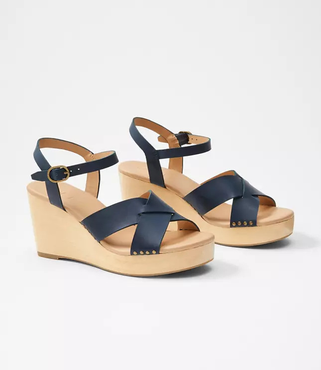 Wooden Wedge Sandals | LOFT