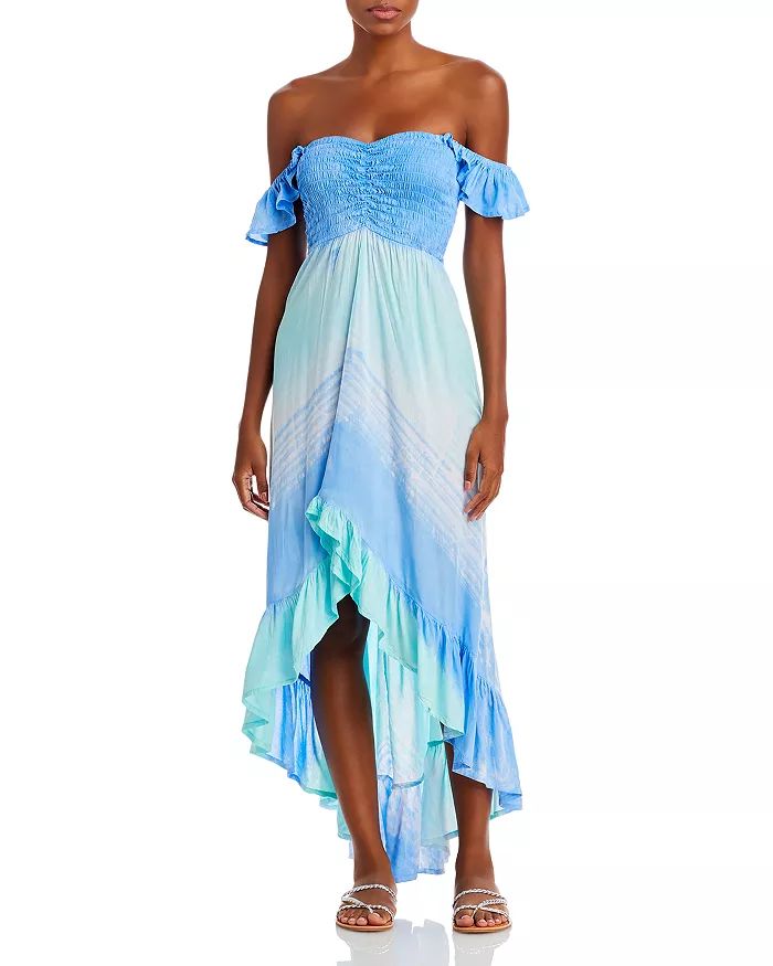 Brooklyn Ombré Ruffle Maxi Dress Swim Cover-Up | Bloomingdale's (US)