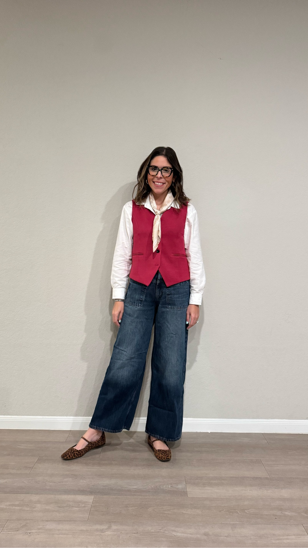 Classic with a little fun 💕
A crisp white shirt + jeans will always be a yes… but adding a pink vest, cheetah shoes, and of course my signature scarf makes it feel so me.
Proof that basics don’t have to be boring—just add a pop of personality ✨
Linked similar pieces since some of mine are oldies!
#LTKStyle #ClassicOutfit #ElevatedBasics #StyleInspo #EverydayStyle #MomStyle #ChicOutfits #ScarfStyle #PopOfColor #CasualChic

#LTKMidsize #LTKootd #LTKmomlife