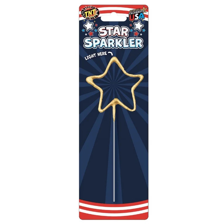 TNT Fireworks, Star Sparkler, Gold Hand Held Sparks, Novelty, Party | Walmart (US)