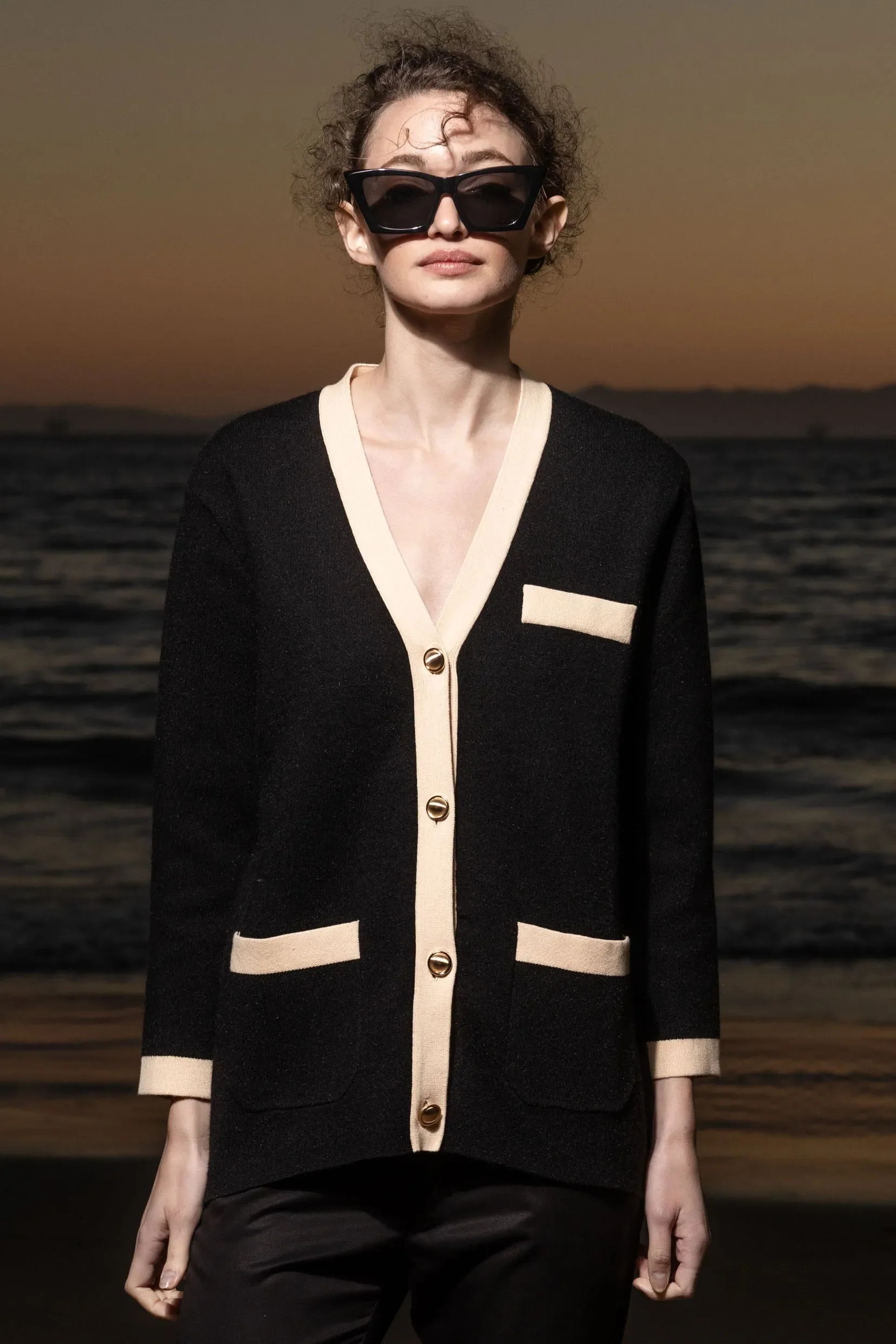Finny Cardigan - Noir | Heidi Merrick | Heidi Merrick