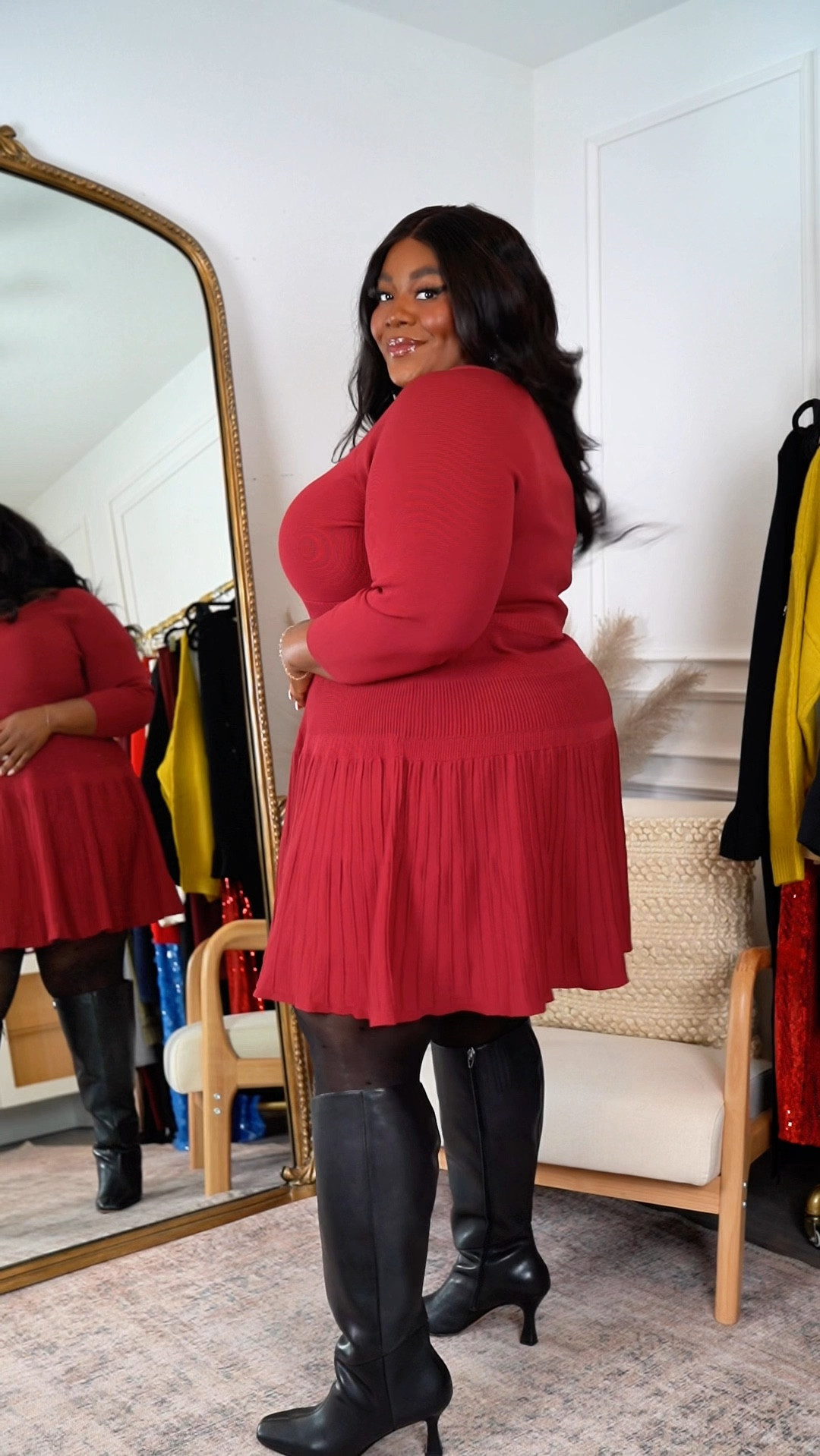 When you’re dressed like this it’s like you’re the present. 🎁 Everything is from Walmart if you’re looking for a last minute outfit. The prices are too good. Wearing an XXL/20 in tops and dress. Jeans 22 should have gotten a 20. 

#WalmartPartner #WalmartGifts @walmart 



#LTKGiftGuide #LTKPlusSize #LTKFindsUnder50