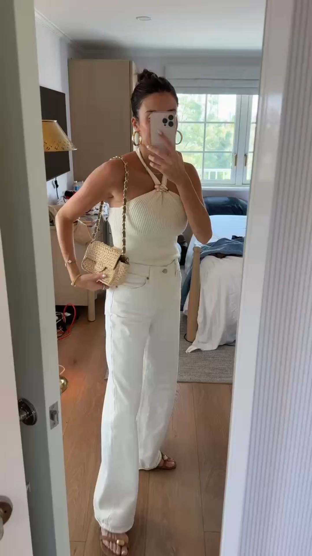All white vacation outfit 🤍 these are the perfect white wide leg jeans from @amazon @amazonfashion

#LTKgrwm #LTKSeasonal #LTKootd