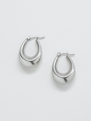 Silver Oval Hoop Earrings | Gap (US)